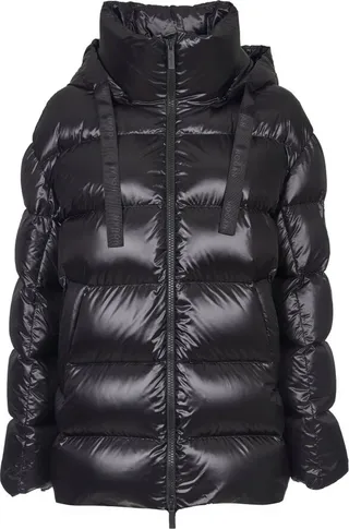 Hogan Zip-Up Hooded Padded Jacket
