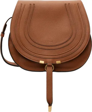 Chloé Tan Medium Marcie Saddle Bag