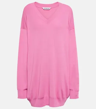 Oversized V-neck sweater
