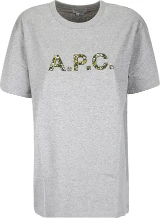 A.P.C. Logo Detailed Crewneck T-Shirt