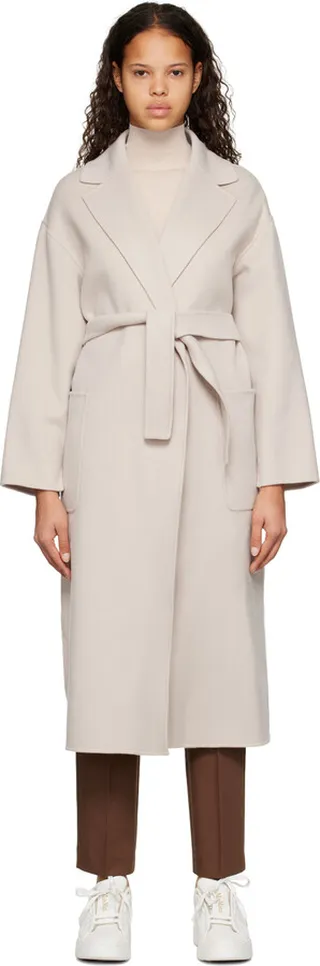 S Max Mara Gray Nina Coat