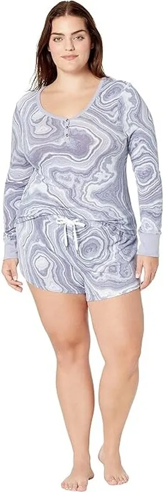 Honeydew Intimates Star Seeker Brushed Jersey Short Set (Lunar Geode) Women's Pajama Sets
