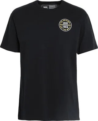 Off The Wall Checker Circle Ss Tee T-shirt Black
