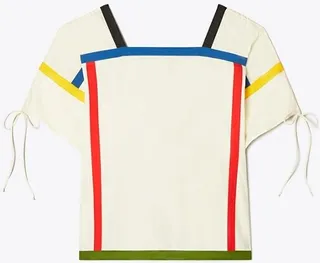 Colorblock Poplin Tunic