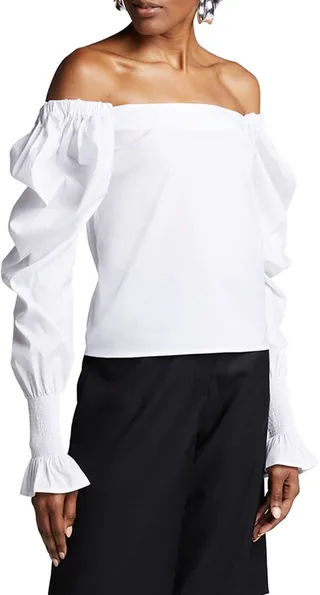 Marta Off-Shoulder Poplin Top