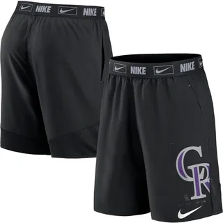 Men's Nike Black Colorado Rockies Bold Express Performance Shorts