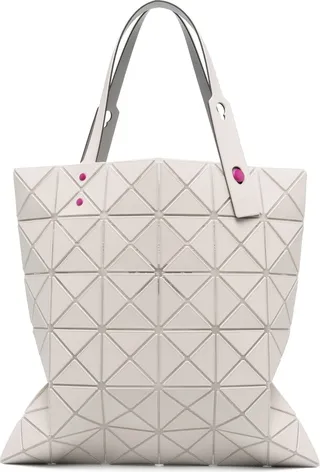 Lucent geometric-pattern tote bag