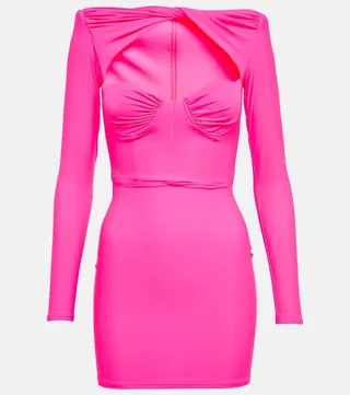 Barett twist-detail minidress
