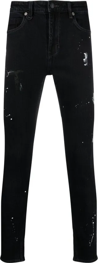 Black Rebel Paint Splatter Skinny Jeans