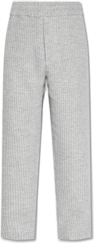 Emporio Armani Ribbed Knitted Track Pants