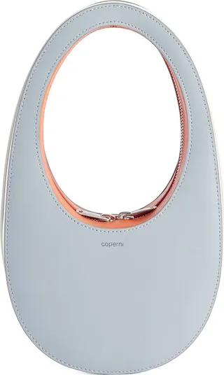 Mini Swipe contrasting color leather bag