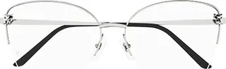 Cartier Round Semi Rimless Glasses