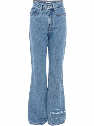 High-Waisted Bootcut Jeans