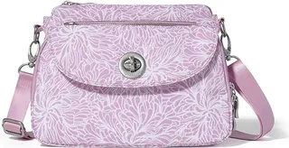 Baggallini Calais Crossbody Bag (Pink Blossom) Handbags