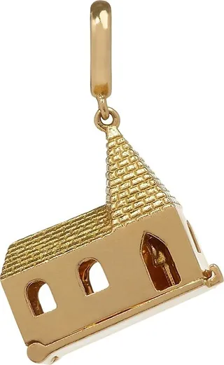 Annoushka X The Vampire's Wife 18K Yellow Gold "God Is In The House" Church Charm
