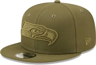 Men's New Era Olive Seattle Seahawks Color Pack 9FIFTY Snapback Hat