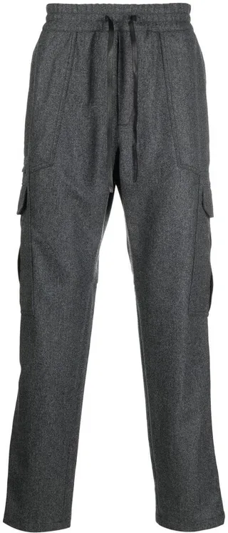 Drawstring Straight-Leg Trousers