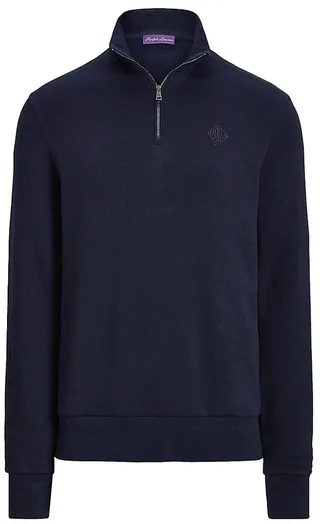 Mockneck Quarter-Zip Sweater