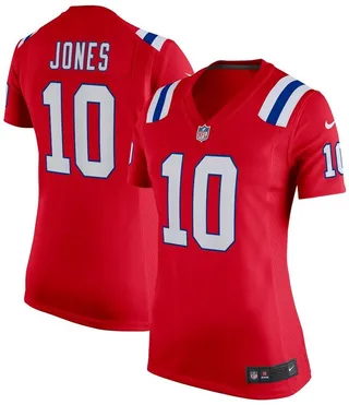 Women's Mac Jones Red New England Patriots Game Jersey