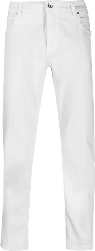 Mid-Rise Straight-Leg Trousers