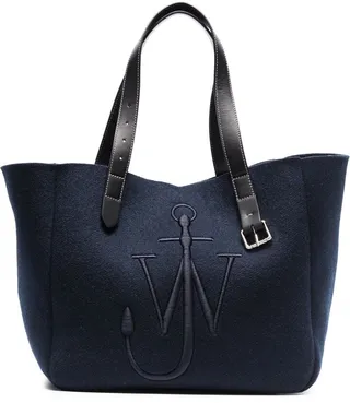 Belt felted tote bag