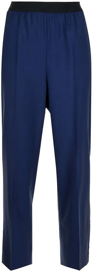 Pressed-Crease Cropped Trousers