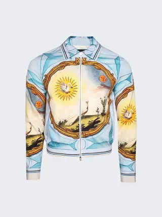 Landscape Frame Blouson Multicolor