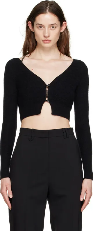 Jacquemus Black Le Papier 'Le Cardigan Alzou' Cardigan