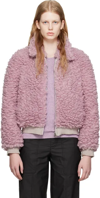 Isabel Marant Pink Salvia Bomber Jacket