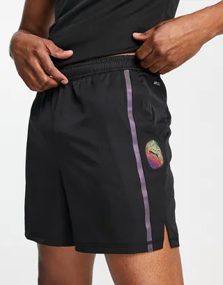 PUMA x Out Foundation 5" shorts with tape detail in black