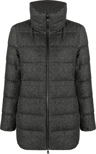 Padded Wool-Blend Down Jacket