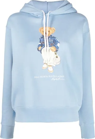 Polo Bear long-sleeve hoodie