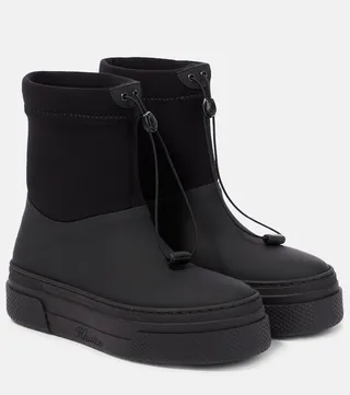 Culver suede and rubber ankle boots