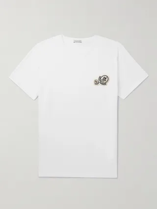 Logo-Appliquéd Cotton-Jersey T-Shirt
