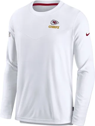 Nike Men's Dri-FIT Lockup (NFL Kansas City Chiefs) Long-Sleeve Top in White