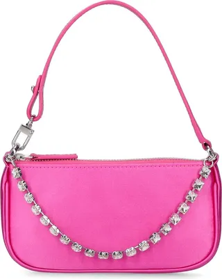 Mini Rachel satin crystal shoulder bag