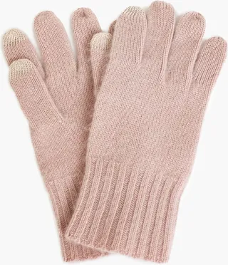 Dusty Rose Cashmere Texting Gloves