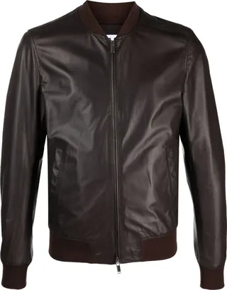 Leather Bomber Jacket