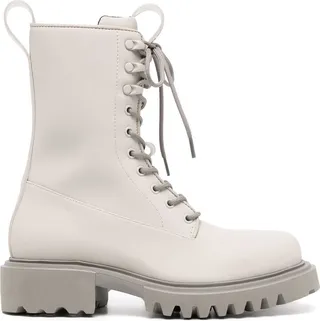 Show lace-up combat boots
