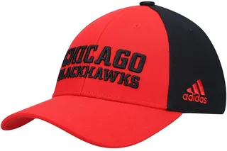 Men's Red Chicago Blackhawks Locker Room Adjustable Hat