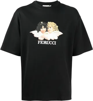 Angels print organic cotton T-shirt