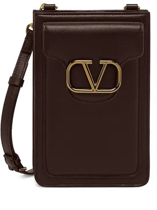 Logo Leather Crossbody Bag