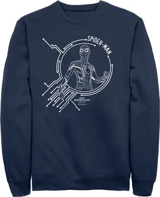 Men's Marvel Spider-Man: No Way Home Tech Sweatshirt - Navy Blue - X Large