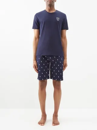 Logo-print Cotton Pyjama Set
