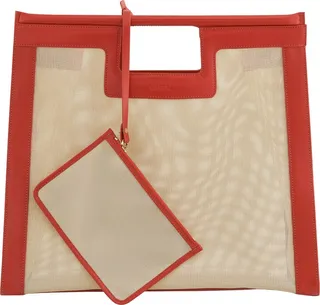 MAVEN - Maya Beach Bag In Beige Orange