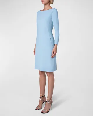Double-Face Wool Midi Dress
