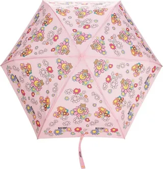 Teddy Bear floral-print umbrella