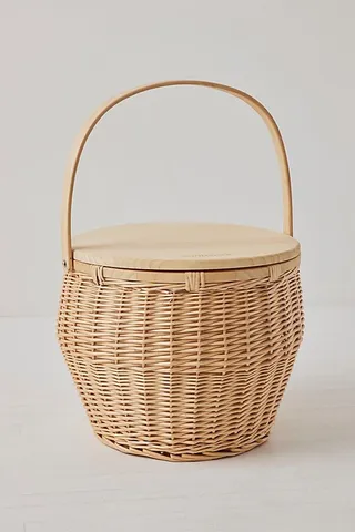 Round Picnic Cooler Basket by Sunnylife at Free People