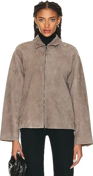 Fear of God Eternal Suede Jacket in Grey