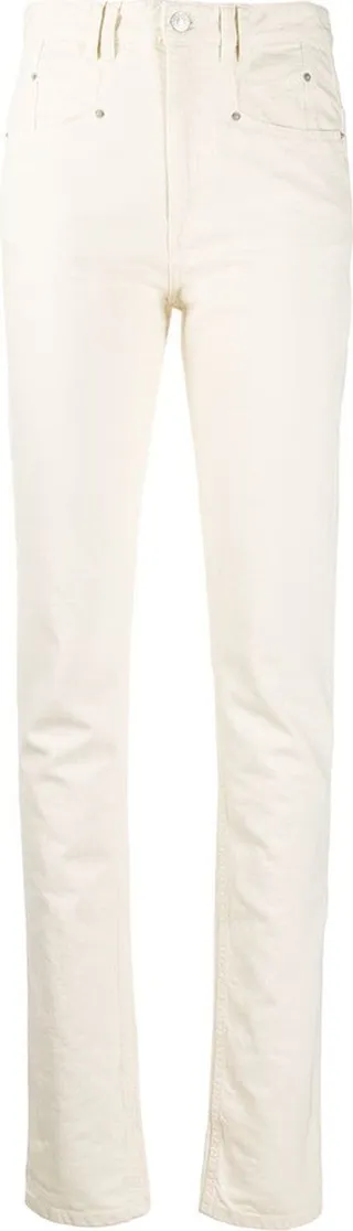 High-Waisted Slim-Fit Jeans